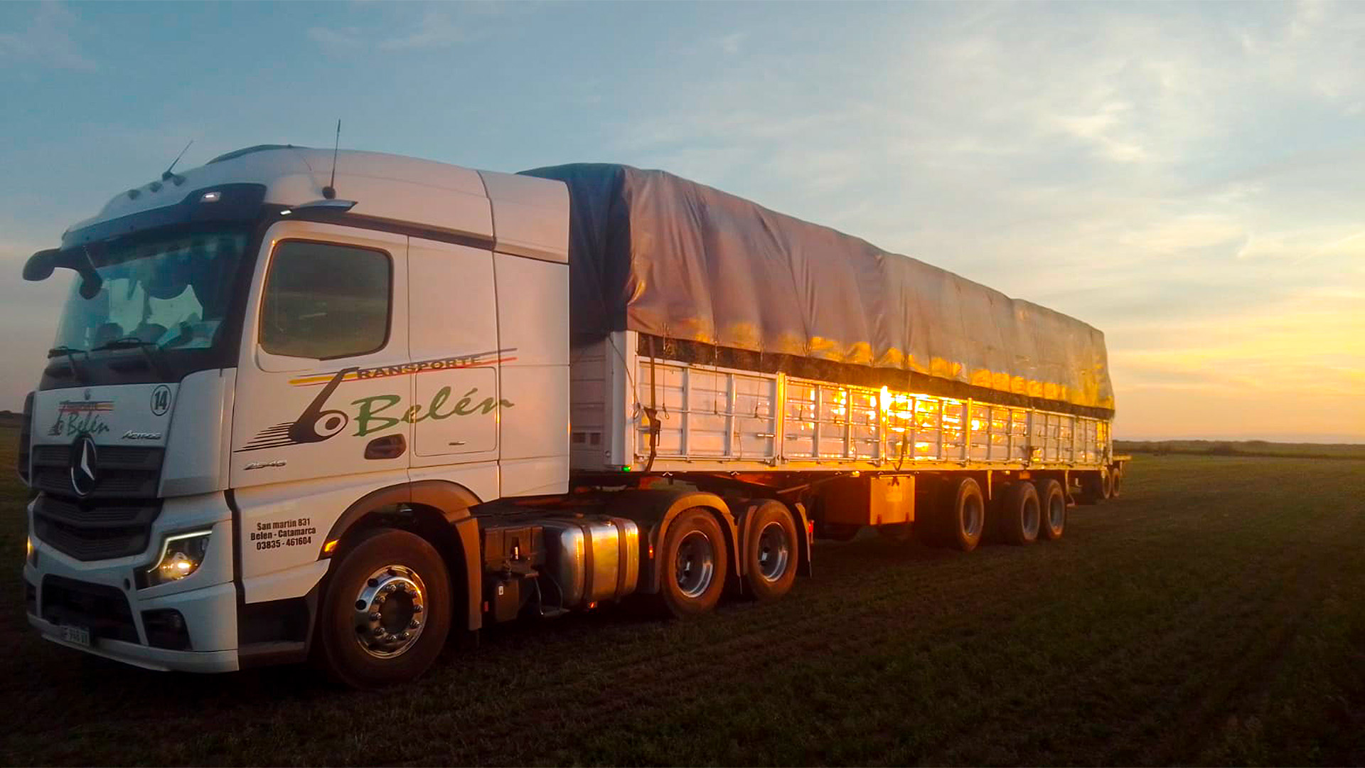 CAMION EN CAMPO TRANSPORTE BELEN
